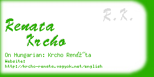 renata krcho business card